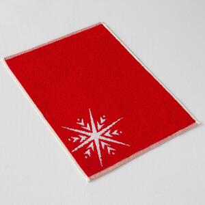 Ručník Veba ZARA Vánoční hvězda červenobílá Velikost: 35x50 cm