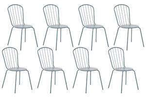 Set 8 ks zahradních židlí Chewy (modrá). 1078270