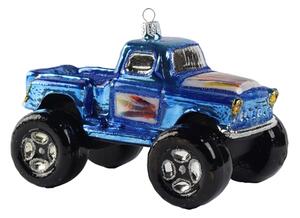 Vánoční dekorace monster Truck modrý