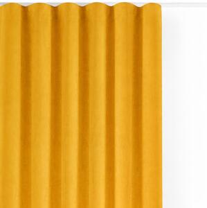 Sametový dimout závěs v hořčicové barvě 200x270 cm Velto – Filumi