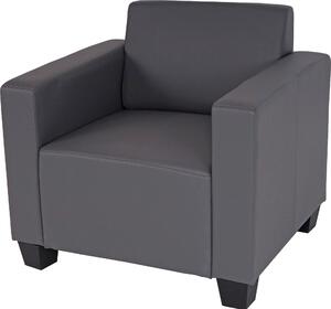 Křeslo lounge chair Lyon, Imitace ke tmav edá
