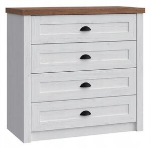 Komoda Gała Meble 88 x 43 x 88 cm bílá matná
