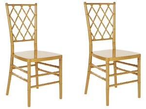 Set 2 ks jídelních židlí Christian (zlatá). 1078403