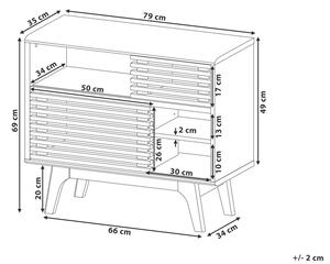 TV stolek/skříňka Christy (světlé dřevo). 1078405