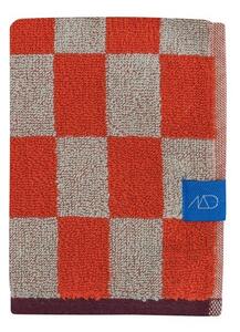 Oranžové/béžové froté ručníky v sadě 2 ks z bio bavlny 40x55 cm Retro – Mette Ditmer Denmark