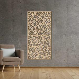Dřevěný nástěnný panel rostlinný motiv | DOROZ: HDF - Javor 40 x 20 cm 4577-103741 HDF0187