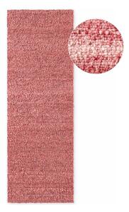 Tmavě růžový ručně tkaný běhoun z materiálu bouclé 80x200 cm Notting Hill Portobello – Ted Baker