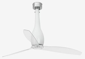 ETERFAN M, bílá/transparentní, stropní ventilátor s DC motorem - FARO