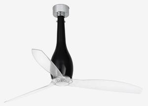 ETERFAN M, černá/transparentní, stropní ventilátor s DC motorem - FARO