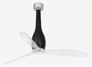 ETERFAN, černá/transparentní, stropní ventilátor s DC motorem - FARO