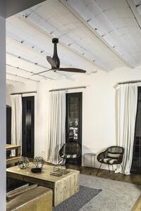 ETERFAN, černá/dřevo, stropní ventilátor s DC motorem - FARO