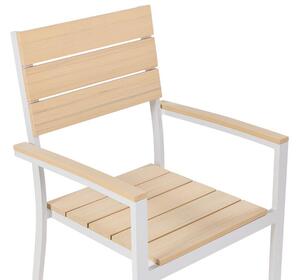 Set 6 ks zahradních židlí Combo (světlé dřevo). 1078441