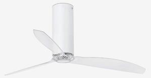 TUBE FAN, bílá/transparentní, stropní ventilátor s DC motorem - FARO