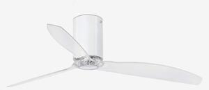MINI TUBE FAN, bílá/transparentní, stropní ventilátor s DC motorem - FARO