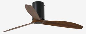 MINI TUBE FAN, černá/dřevo, stropní ventilátor s DC motorem - FARO