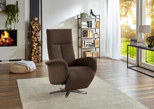 RELAXAČNÍ KŘESLO, textil, tmavě hnědá Sit & More - Online Only křesla & taburety, Online Only