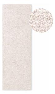 Slonovinový ručně tkaný běhoun z materiálu bouclé 80x200 cm Notting Hill Portobello – Ted Baker
