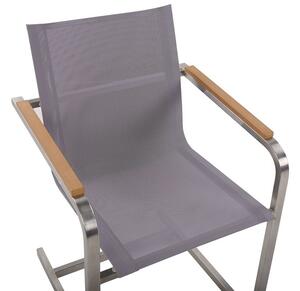 Set 2 ks. zahradních židlí COLSO (šedá). 1022956