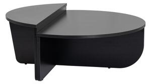 SADA 2x Konferenční stolek ORION 90x60/85x30 cm černá