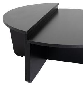 SADA 2x Konferenční stolek ORION 90x60/85x30 cm černá
