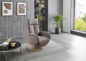 RELAXAČNÍ KŘESLO, textil, světle šedá Sit & More - Online Only křesla & taburety, Online Only