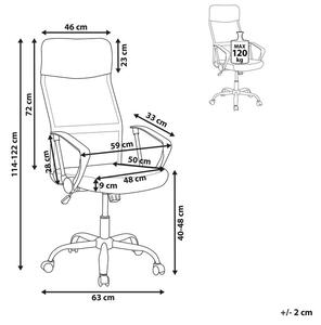 Kancelářská židle Desige (šedá). 1078603