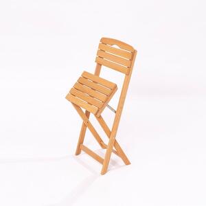 Dřevěná zahradní židle v přírodní barvě – Floriane Garden