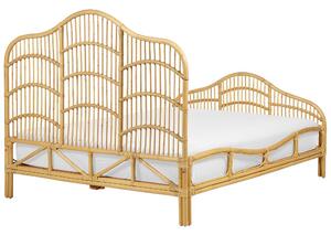 Manželská postel 140 cm Dori (světlé dřevo) (s roštem). 1078625