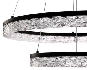 LED Lustr na lanku FROZI LED/38W/230V pr. 60 cm černá