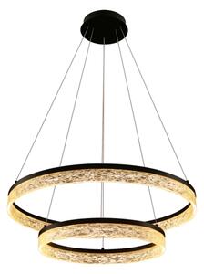 LED Lustr na lanku FROZI LED/38W/230V pr. 60 cm černá