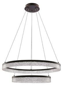 LED Lustr na lanku FROZI LED/38W/230V pr. 60 cm černá
