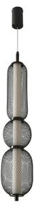 LED Lustr na lanku PUMA LED/15W/230V pr. 14 cm černá