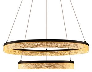 LED Lustr na lanku FROZI LED/38W/230V pr. 60 cm černá