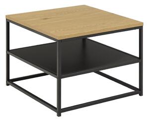 Konferenční stolek CORA 55x55 cm dub/černá