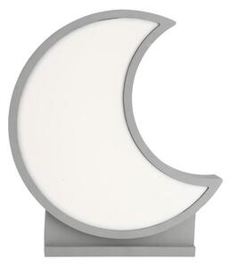 LED Dětská stolní lampa MOON LED/12W/230V šedá
