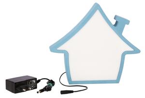 LED Dětská stolní lampa HOUSE LED/10W/230V modrá
