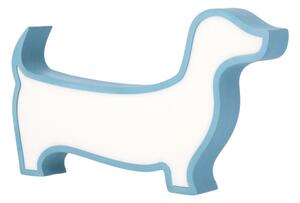 LED Dětská stolní lampa DOG LED/12W/230V modrá