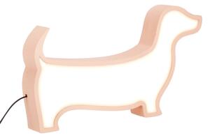 LED Dětská stolní lampa DOG LED/12W/230V růžová