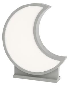 LED Dětská stolní lampa MOON LED/12W/230V šedá