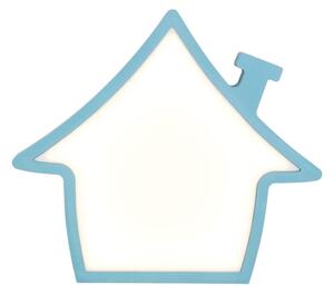 LED Dětská stolní lampa HOUSE LED/10W/230V modrá