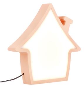 LED Dětská stolní lampa HOUSE LED/10W/230V růžová