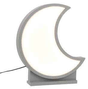 LED Dětská stolní lampa MOON LED/12W/230V šedá