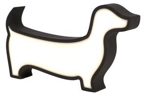 LED Dětská stolní lampa DOG LED/12W/230V černá
