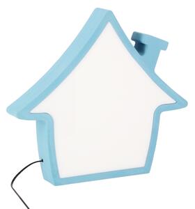 LED Dětská stolní lampa HOUSE LED/10W/230V modrá