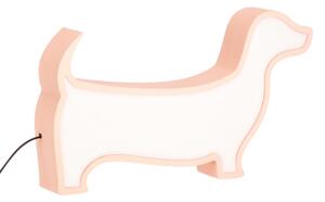 LED Dětská stolní lampa DOG LED/12W/230V růžová