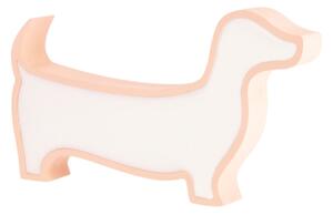 LED Dětská stolní lampa DOG LED/12W/230V růžová