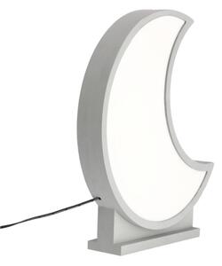LED Dětská stolní lampa MOON LED/12W/230V šedá