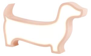 LED Dětská stolní lampa DOG LED/12W/230V růžová