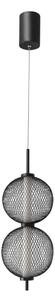 LED Lustr na lanku PUMA LED/10W/230V pr. 14 cm černá