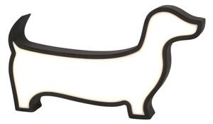 LED Dětská stolní lampa DOG LED/12W/230V černá